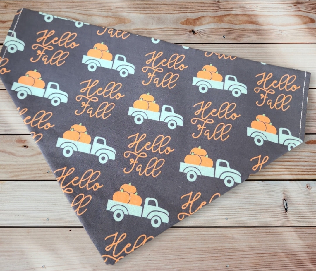 Hello Fall Dog Bandana